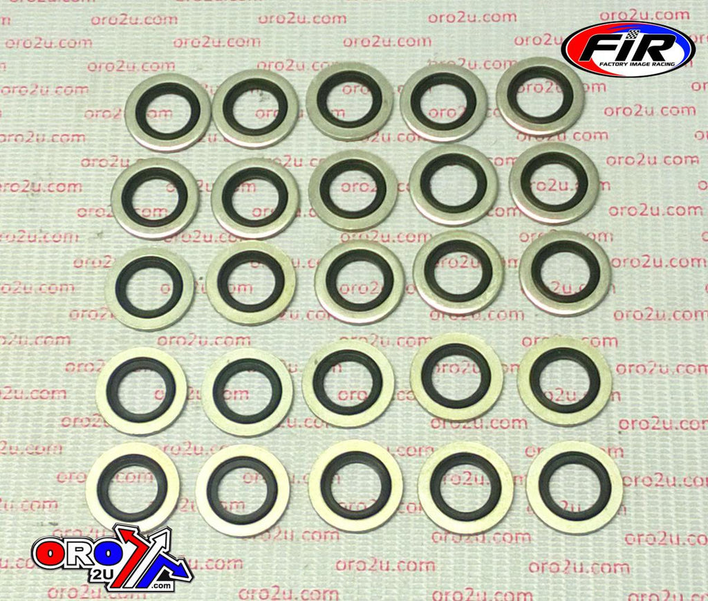 BONDED SEALING WASHER M14 PK25, M14x22x1.5mm / SELF CENTERING
