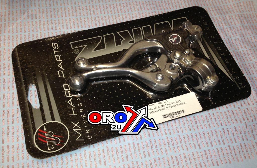 EASY PULL PRO KIT SHORT SMOOTH, WIRTZ 5W1103 COMBO LEVER SET, SHORT YZ 01-05
