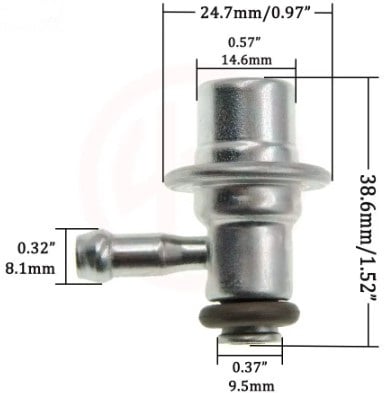 FUEL PRESSURE REGULATOR 3.0 BAR 2011-2019 KTM EFI 250 350 450 78107088100 78107088000