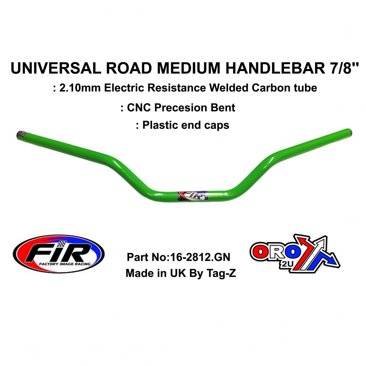 ROAD MEDIUM HANDLEBAR 7/8'', S/BIKE SPORTS UNIVERSAL GREEN, / REN REF : 755-01