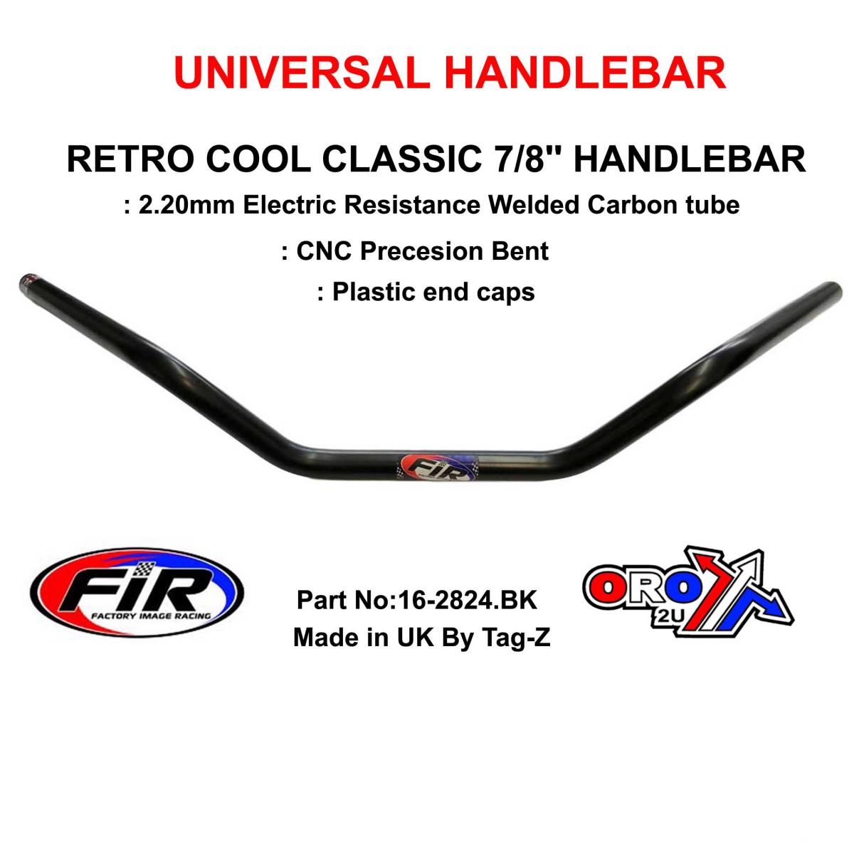 RETRO COOL CLASSIC 7/8'' HANDLEBAR, FITTMENT UNIVERSAL / MATT BLACK
