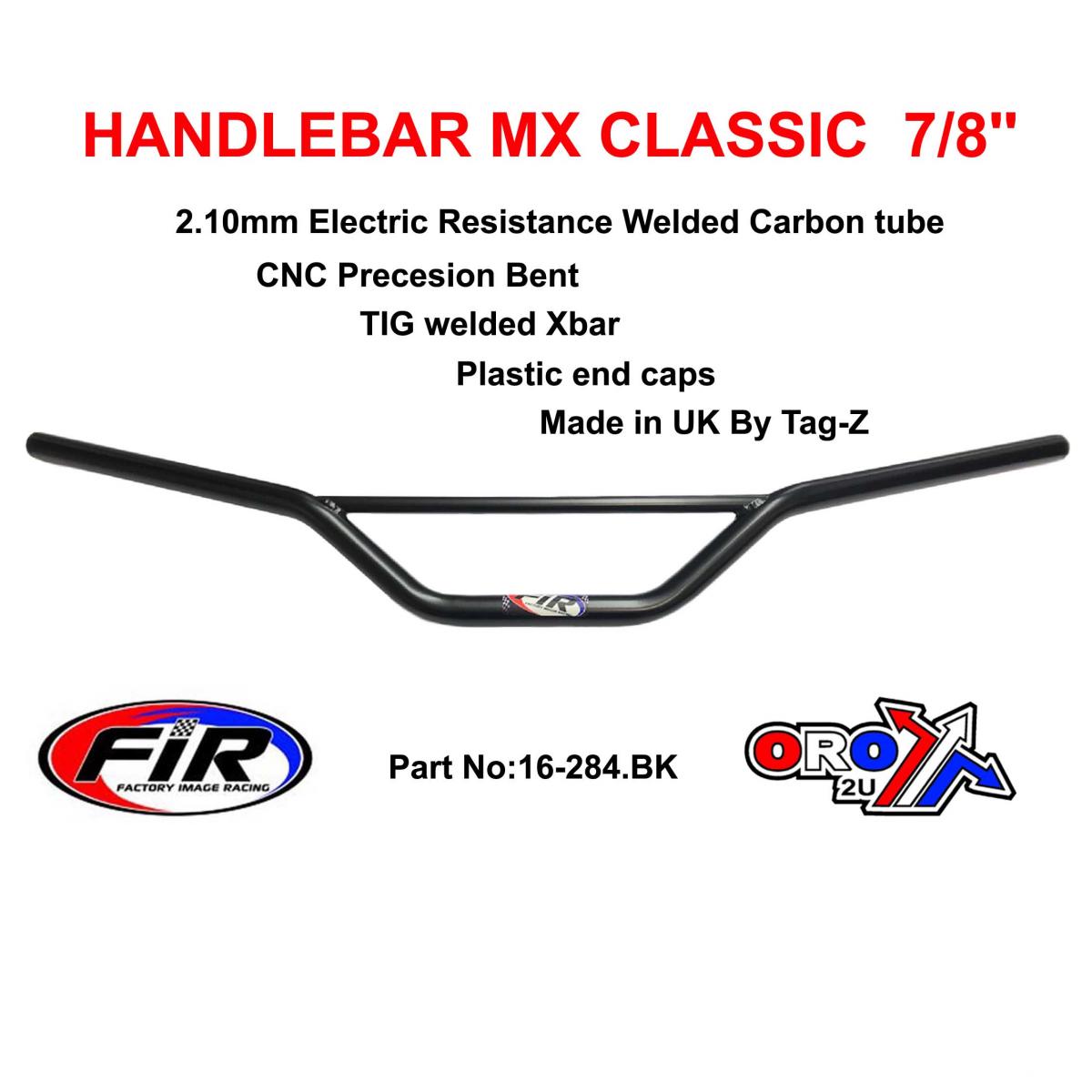 HANDLEBAR MX CLASSIC STREET, MATT BLACK / EMGO 23-92400