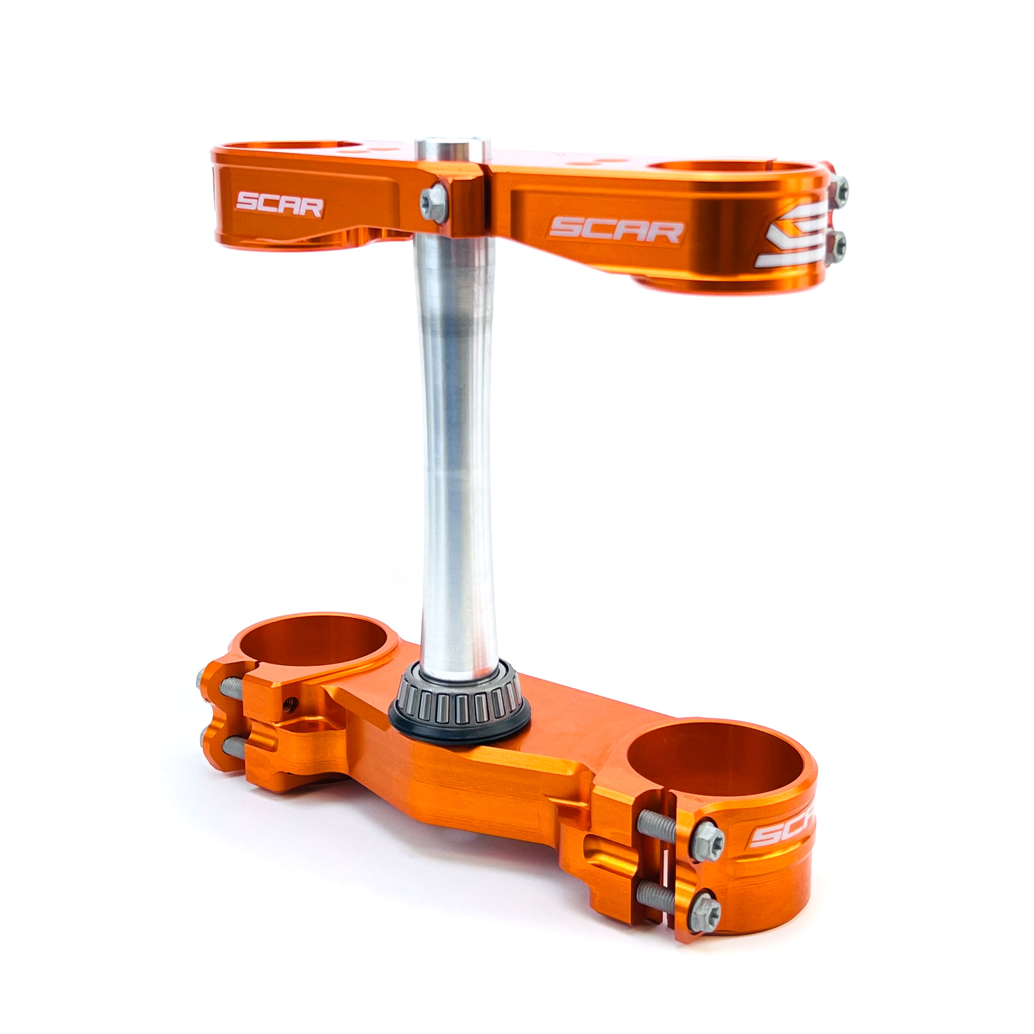 TRIPLE CLAMPS ORANGE SX/SX-F 2023, OFFSET 22mm SCAR S5418OR