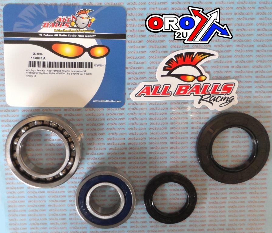 WHEEL BEARING & SEAL KIT YFM, ALLBALLS 25-1136 YFM250 XL