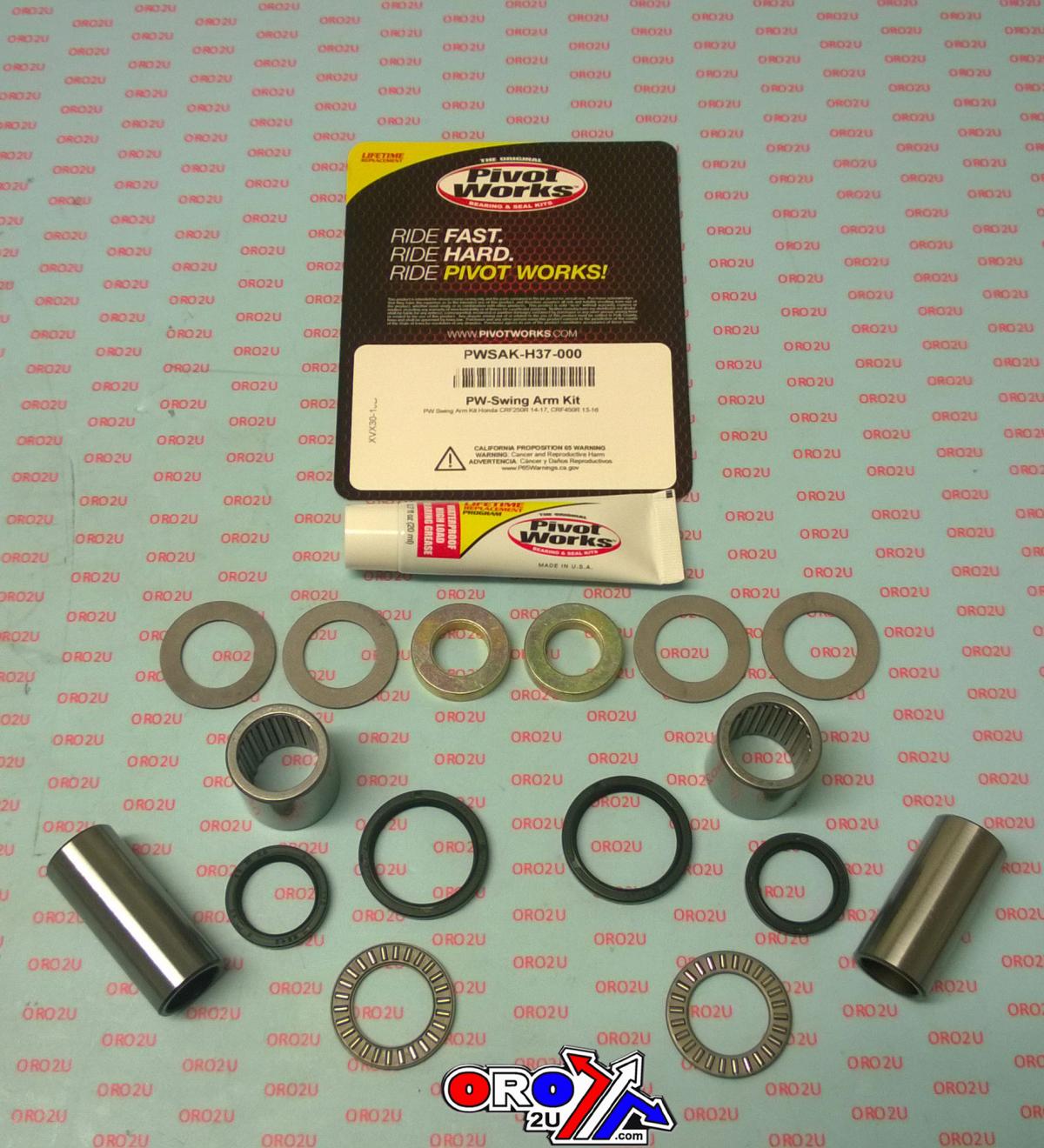 SWINGARM BEARING KIT CRF450R, PIVOT WORKS PWSAK-H37-000 HONDA MX, PWSAKH37000