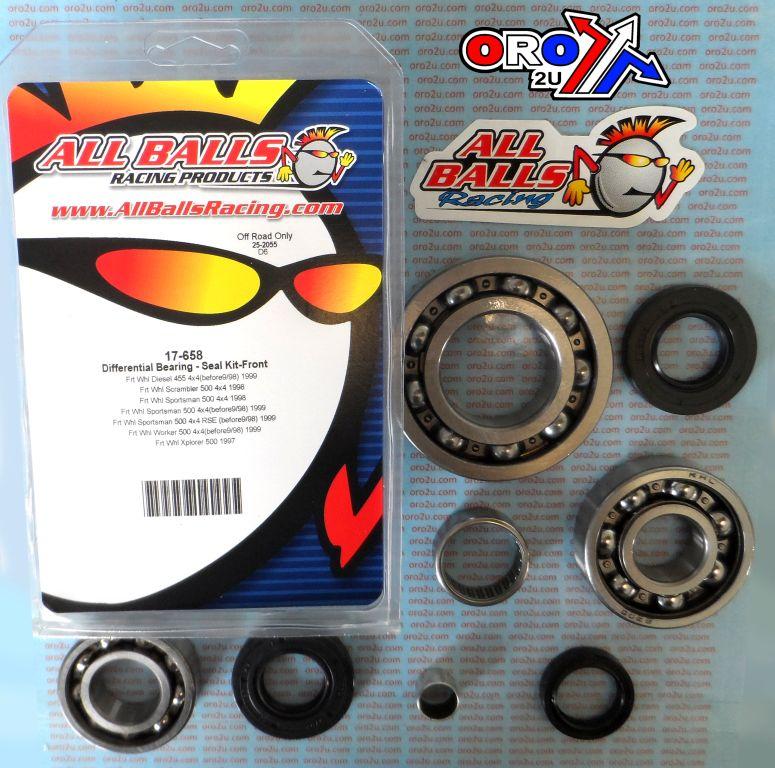 DIFFERENTIAL KIT FRONT, ALLBALLS 25-2055