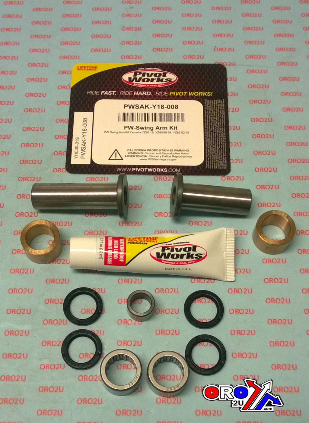 SWINGARM BEARING KIT YZ85 02-19, [PIVOT WORKS PWSAK-Y18-008] YZ80, PWSAKY18008