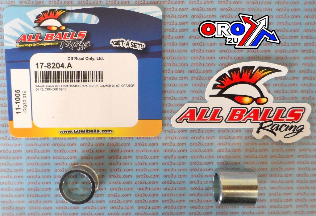 WHEEL SPACER KIT CRF 02-2020, ALLBALLS 11-1005 HONDA FRONT