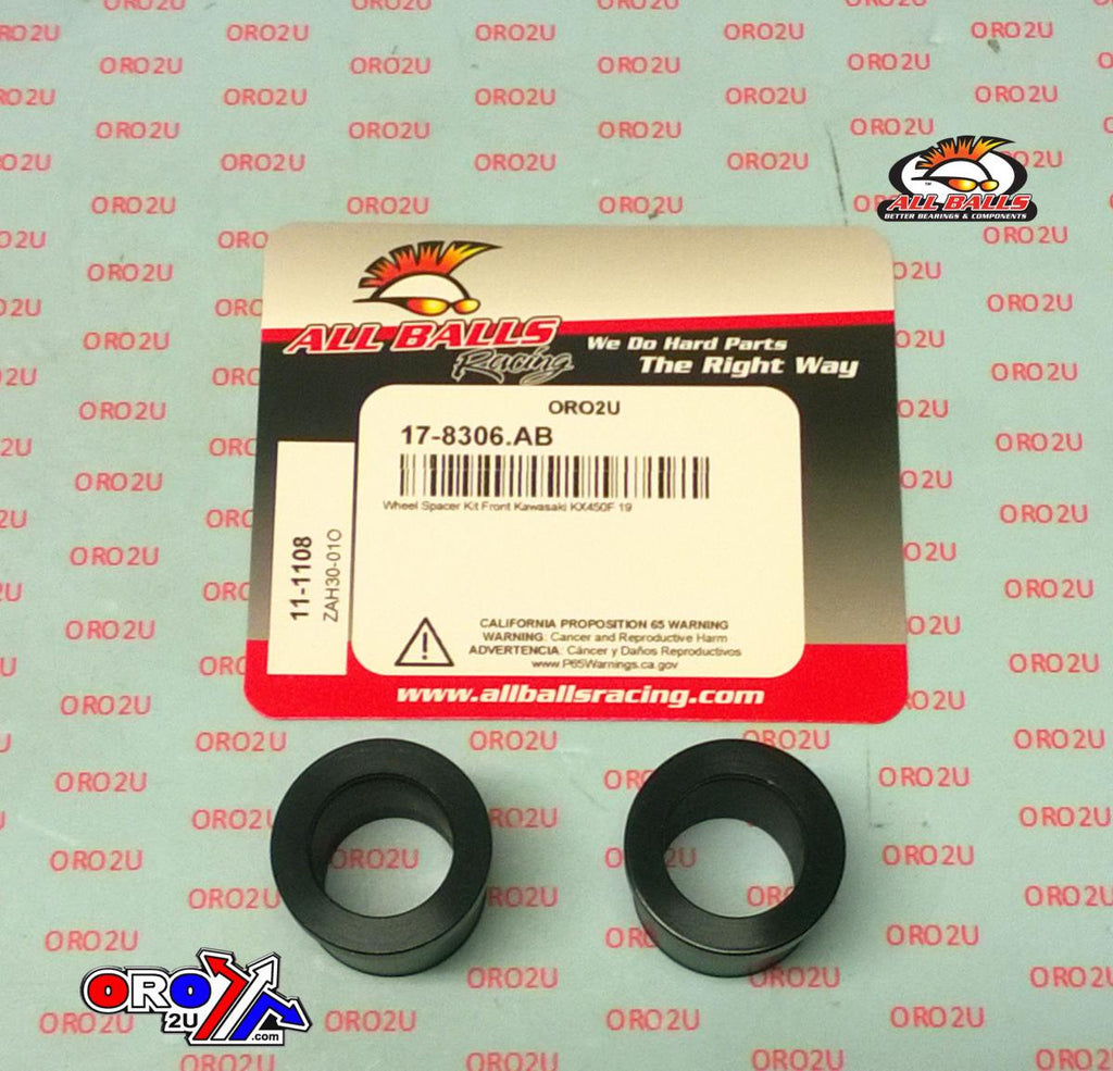 WHEEL SPACER FRONT KIT KX450F 19-20, ALLBALLS 11-1108 KAWASAKI