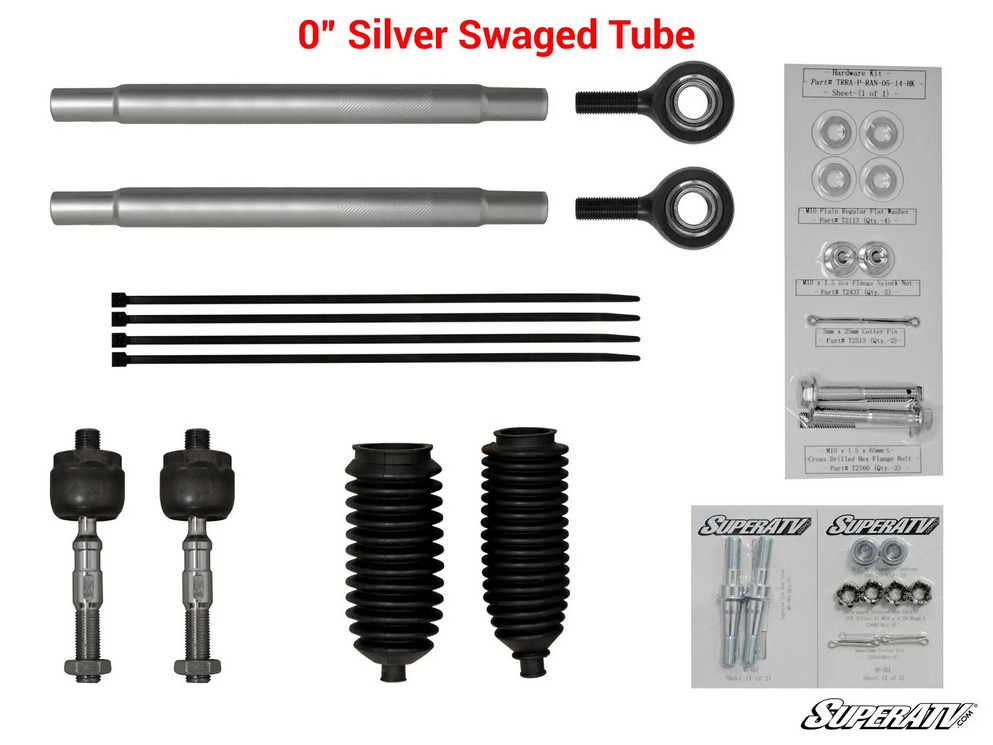 POLARIS RZR XP 900 HEAVY DUTY TIE ROD KIT, SUPERATV TRRA-P-RZRXP-01-14-ST-001 1823706
