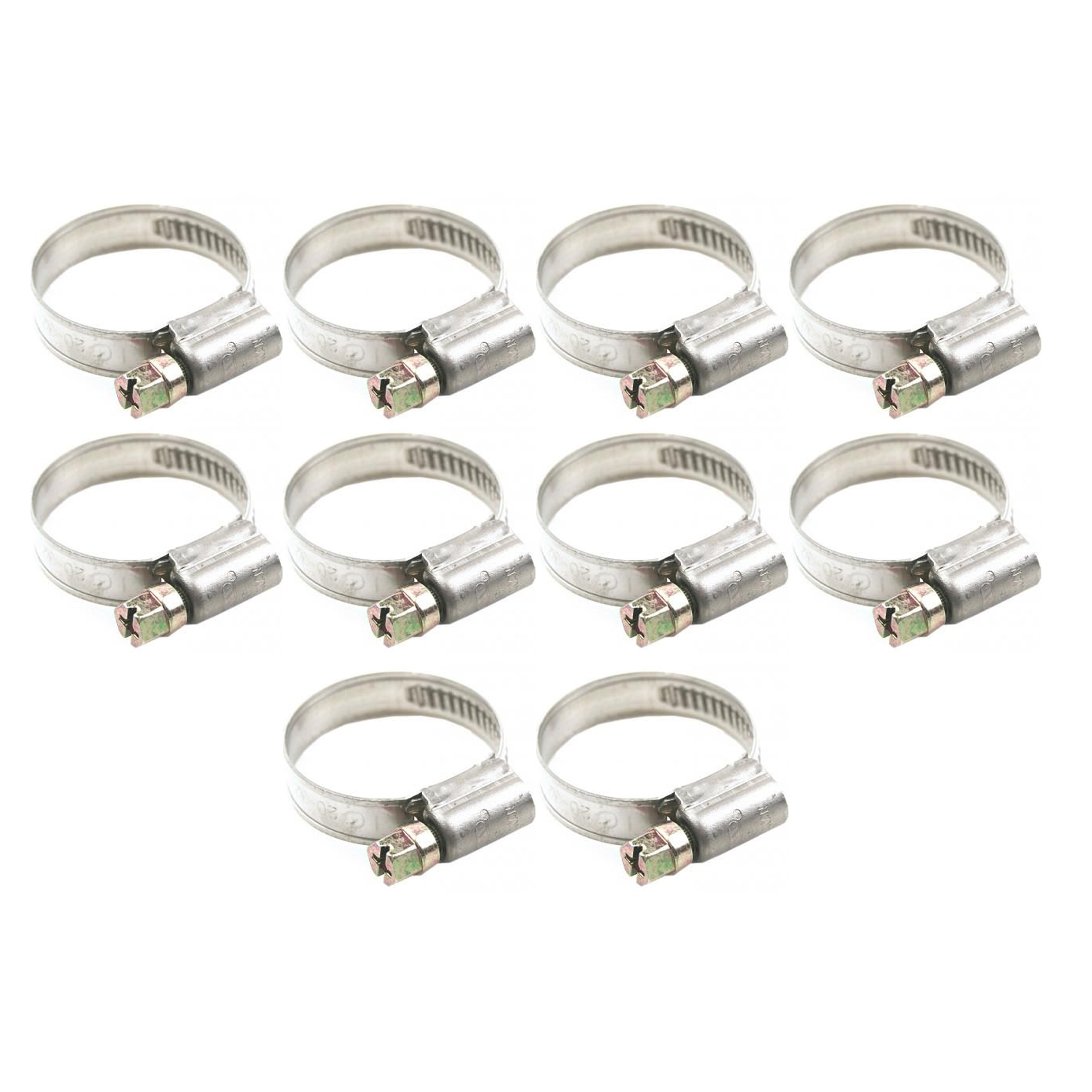 JUBILEE PIPE CLIP 20 - 32mm KALE CLAMP 304 STAINLESS STEEL (PACK OF 10)