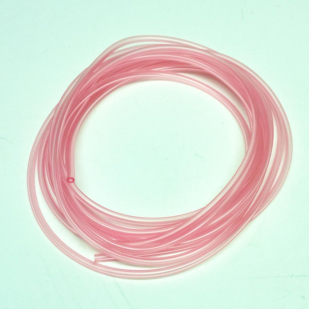 CLEAR RED BREATHER PIPE HOSE 3mm, ROLL 5M