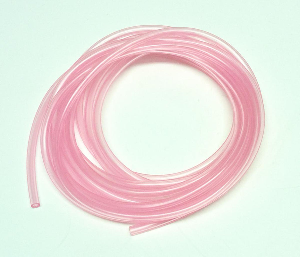 CLEAR RED BREATHER PIPE HOSE 4mm, ROLL 5M