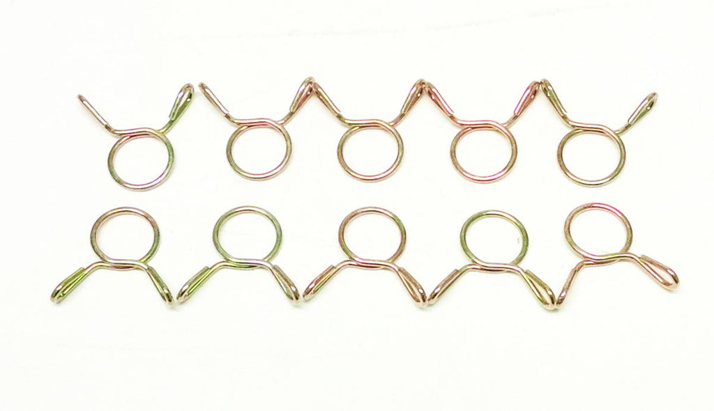 HOSE CLAMP / CLIP ID: 10mm PACK 10, ID RANGE 10MM -12.5MM