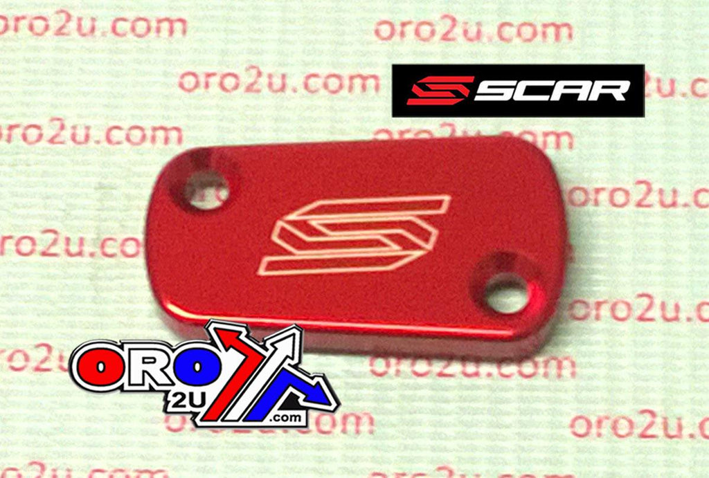 REAR RESERVOIR CAP KAW/SUZ, SCAR RACING 3901 RED