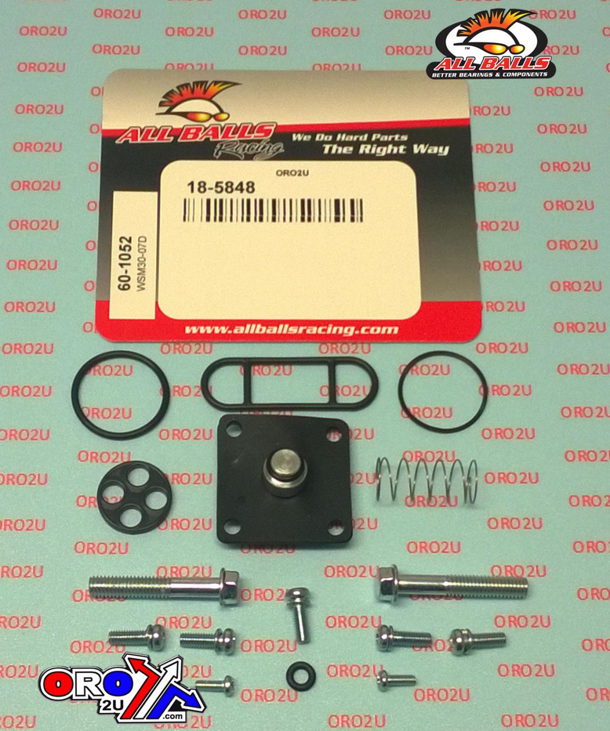 S/SEED USE PART NUMBER 18-5837,        FUEL TAP REPAIR KIT ALLBALLS, ALLBALLS 60-1052 SUZUKI LT-Z 250 07-09
