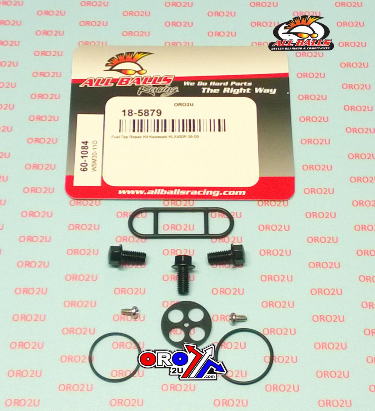 FUEL TAP REPAIR KIT ALLBALLS, ALLBALLS 60-1084 KAW KLX450R 08-09