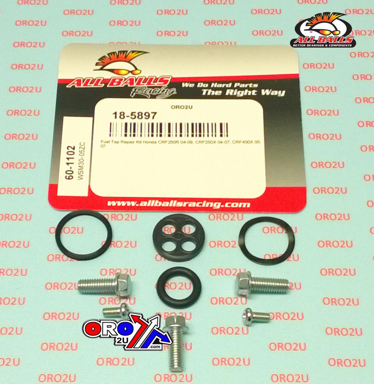 FUEL TAP REPAIR KIT ALLBALLS, ALLBALLS 60-1102 HONDA CRF 250/450 04-09