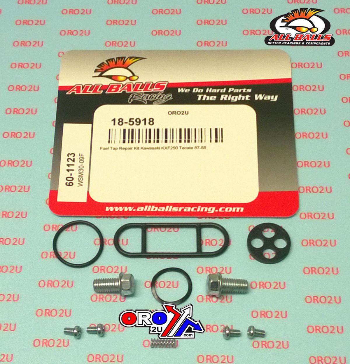 FUEL TAP REPAIR KIT ALLBALLS, ALLBALLS 60-1123 KAW KXF250 87-88