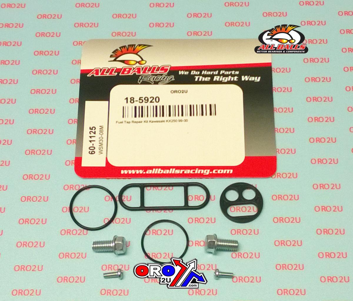 FUEL TAP REPAIR KIT ALLBALLS, ALLBALLS 60-1125 KAW KX250 99-00