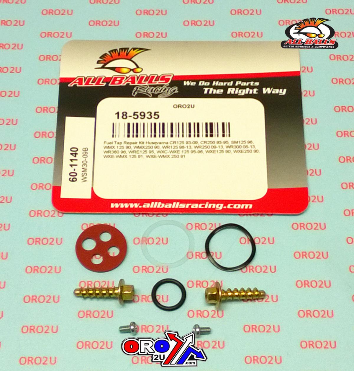 FUEL TAP REPAIR KIT ALLBALLS, ALLBALLS 60-1140 HUSA 450/650 04-07/HUSKY 125-360 90-13