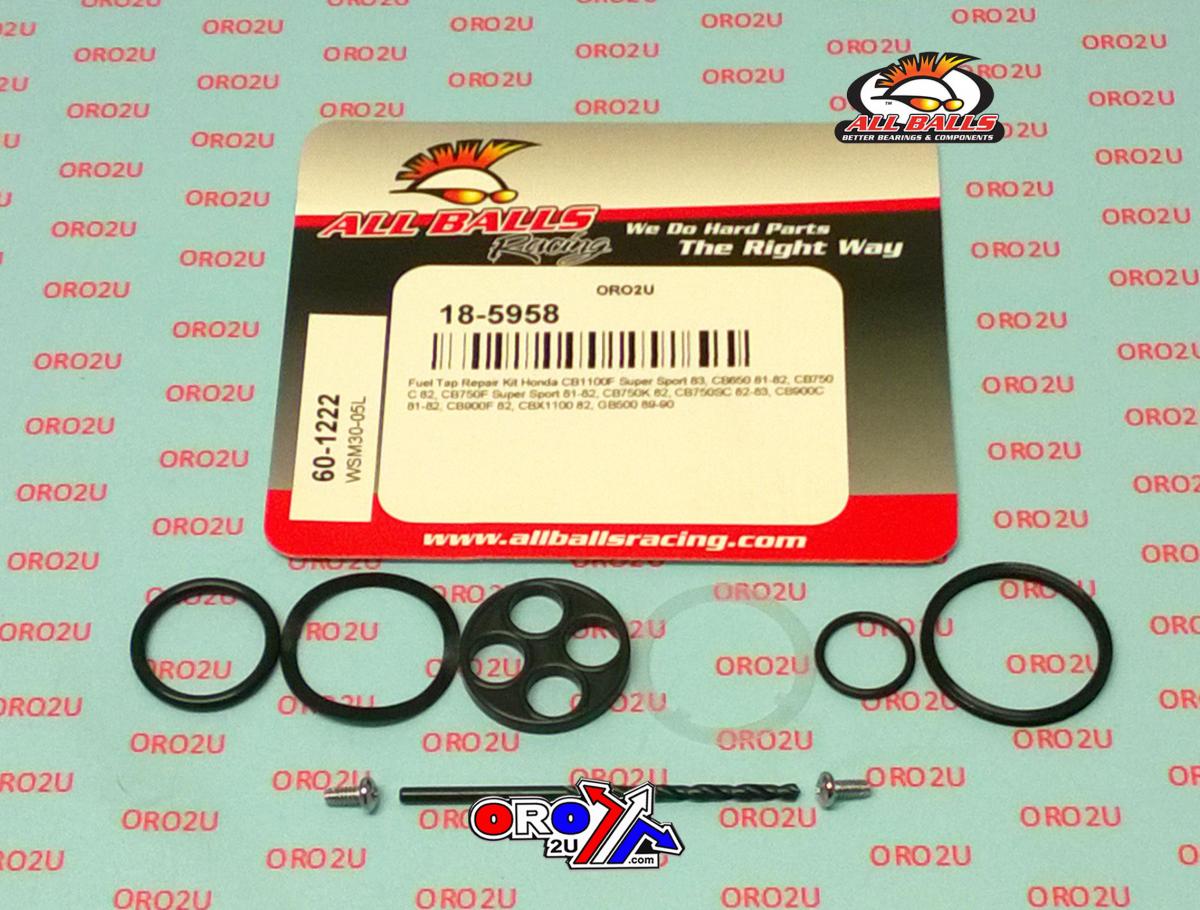 FUEL TAP REPAIR KIT ALLBALLS, ALLBALLS 60-1222 HON CB500-1100/CBX1100 81-90