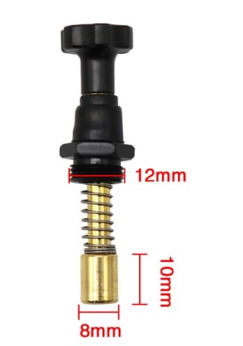 CHOKE PLUNGER BLACK 10mm LONG BOTTOM END VALVE