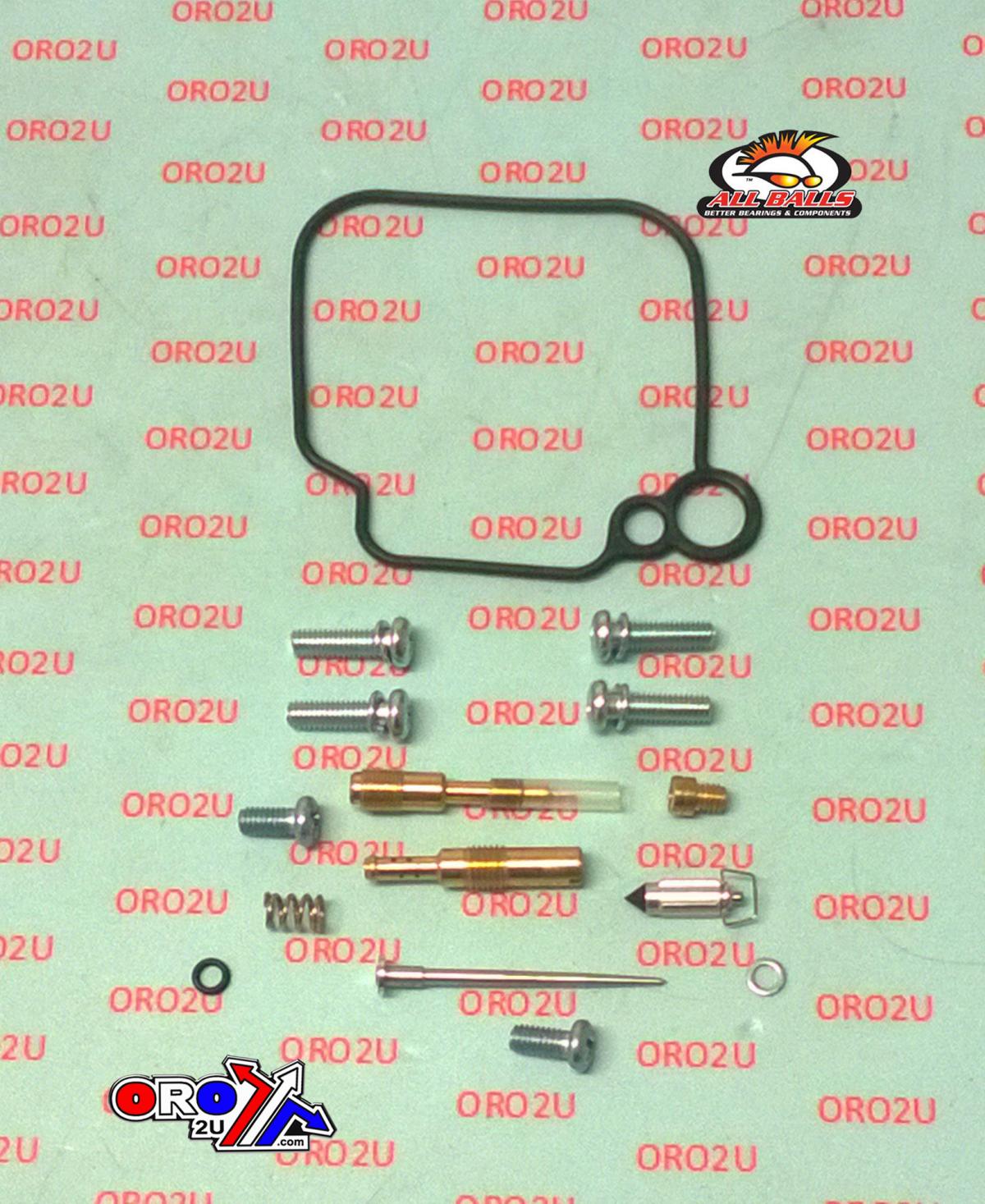 CARBURETOR REBUILD KIT 07-11 YAM XC50 VINO, ALLBALLS 26-10021 ROAD