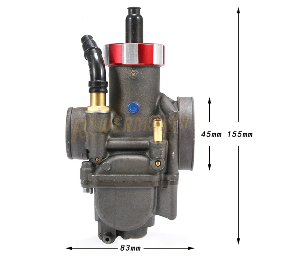 CARBURETOR ASSEMBLY PE30 30mm BORE HONDA CR80 CR85 KAWASAKI KX80 KX85 KX100