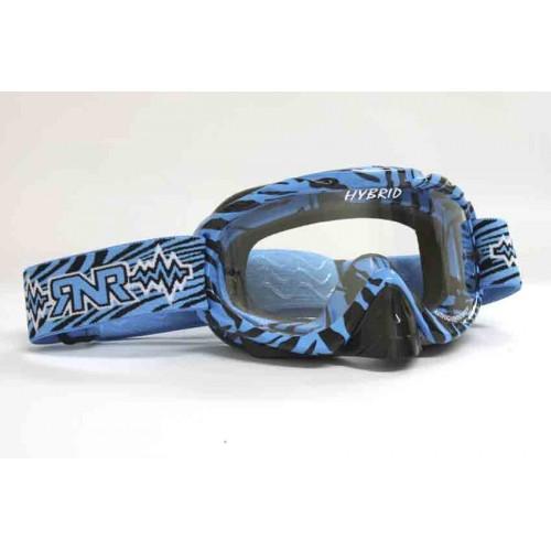 RNR HYBRID WILD BL/BK TEAR OFF, WILD BLUE & BLACK GOGGLE, GH364TO, TEAR OFF
