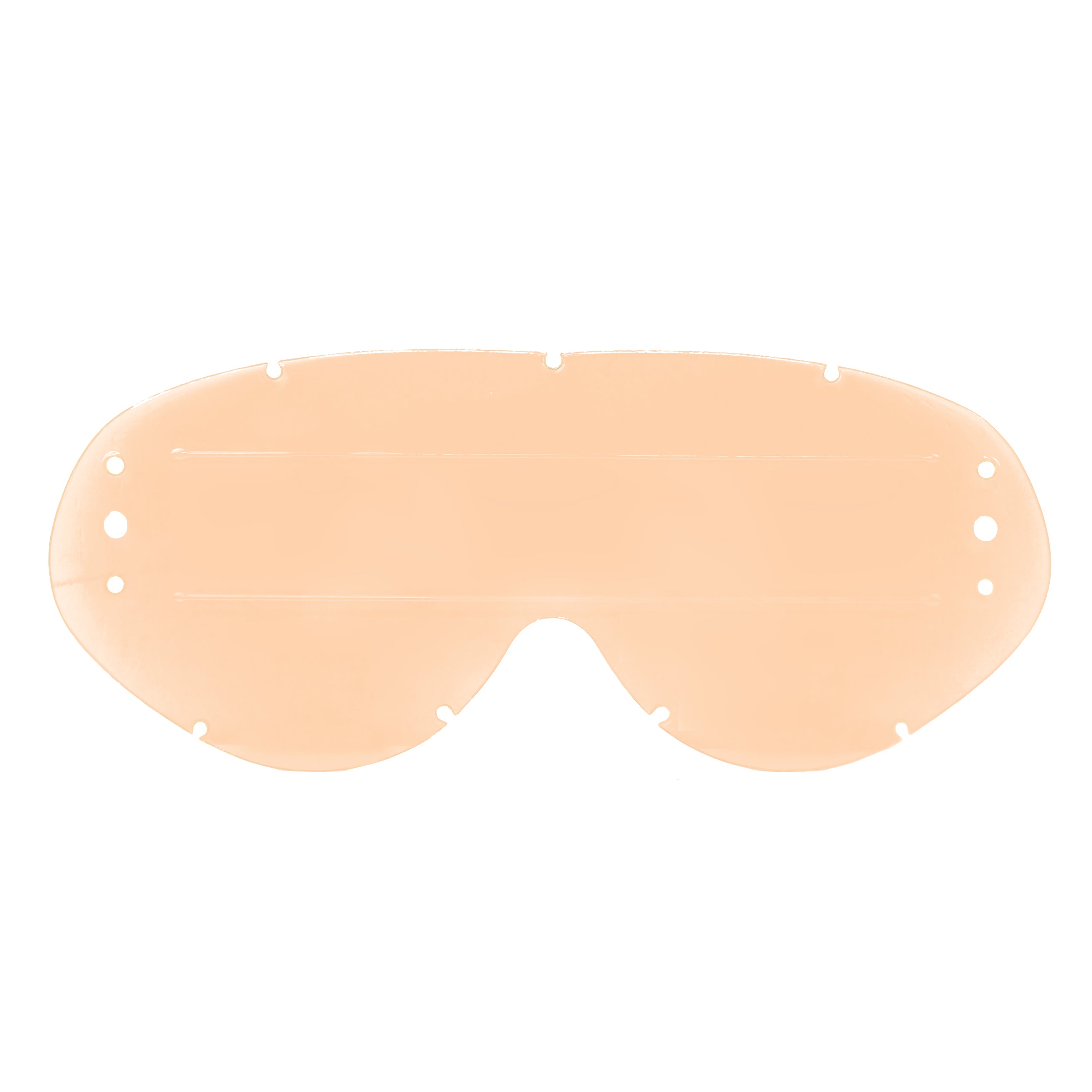 HYBRID ROLL OFF LENS PINK RAISED STRIP, ANTI FOG, ANTI SCRATCH, LPR201R