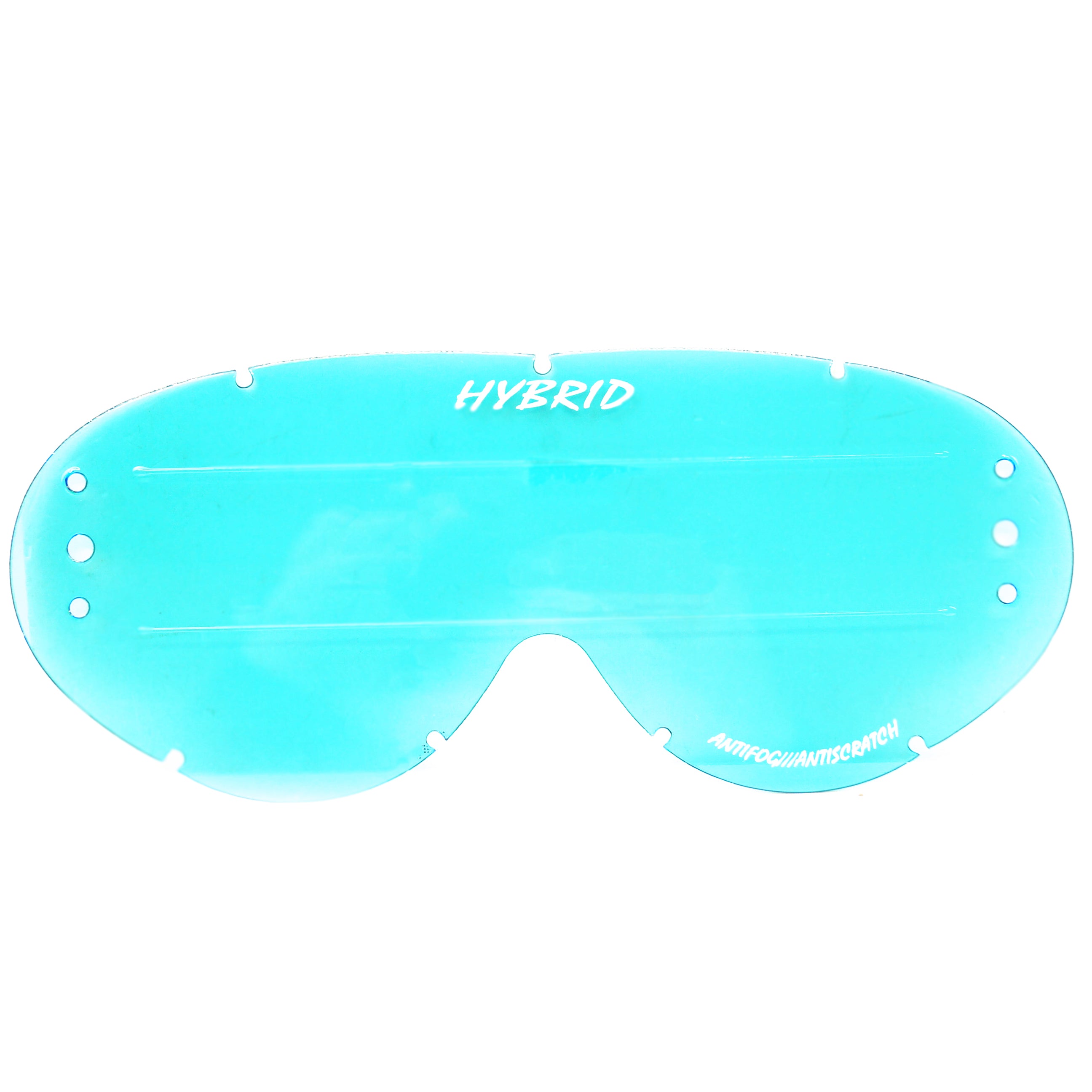 HYBRID XL ROLL OFF LENS BLUE RAISED STRIP, ANTI FOG, ANTI SCRATCH, LBR201RXL