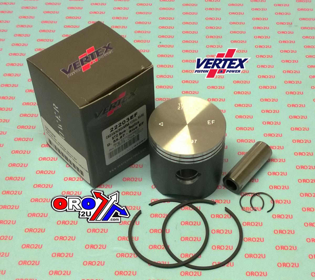 PISTON KIT VERTEX 56 E/F HUSKY WRE 125 DP 94-96, VERTEX 22203EF