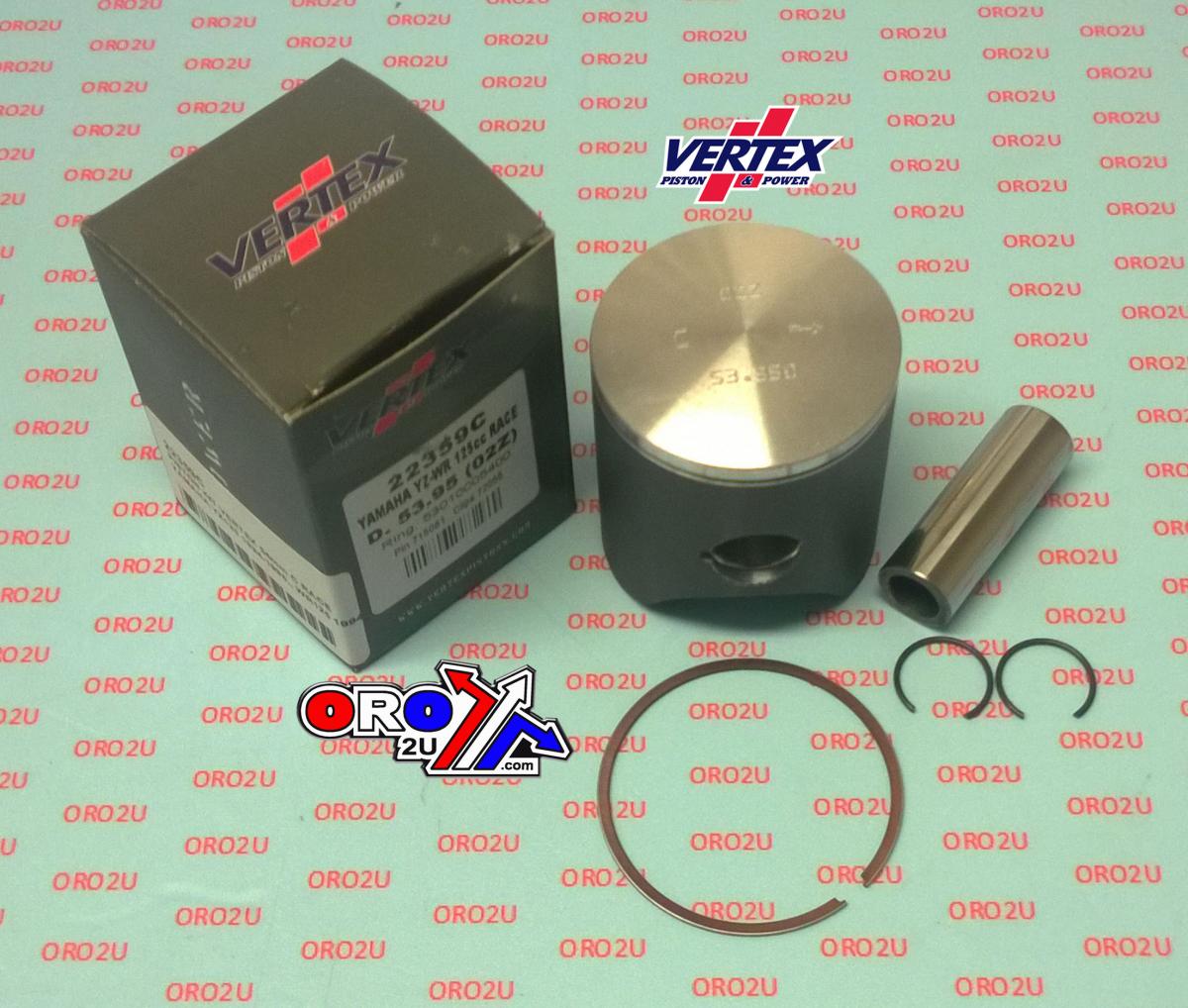 PISTON KIT VERTEX 54.0 C YAMAHA YZ/WR125 94-96 RACE, VERTEX 22359C