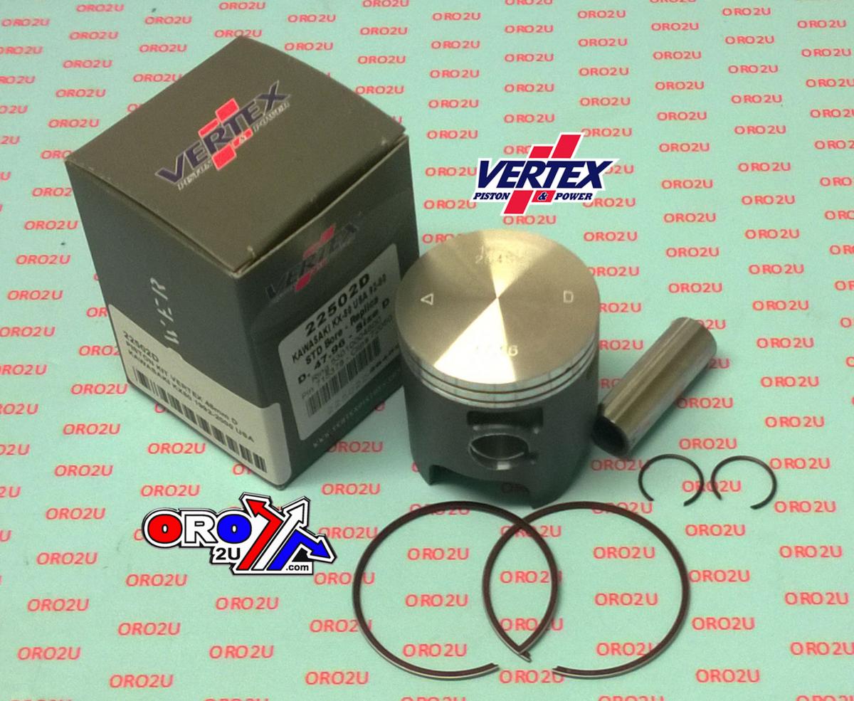 PISTON KIT VERTEX 48 A KAWASAKI KX 80 92-00 USA, VERTEX 22502A