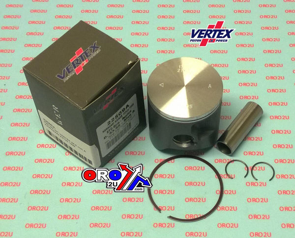 PISTON KIT VERTEX 56.0 KAWASAKI KX/KXE 125 1998, VERTEX 22509200 OS +2.00