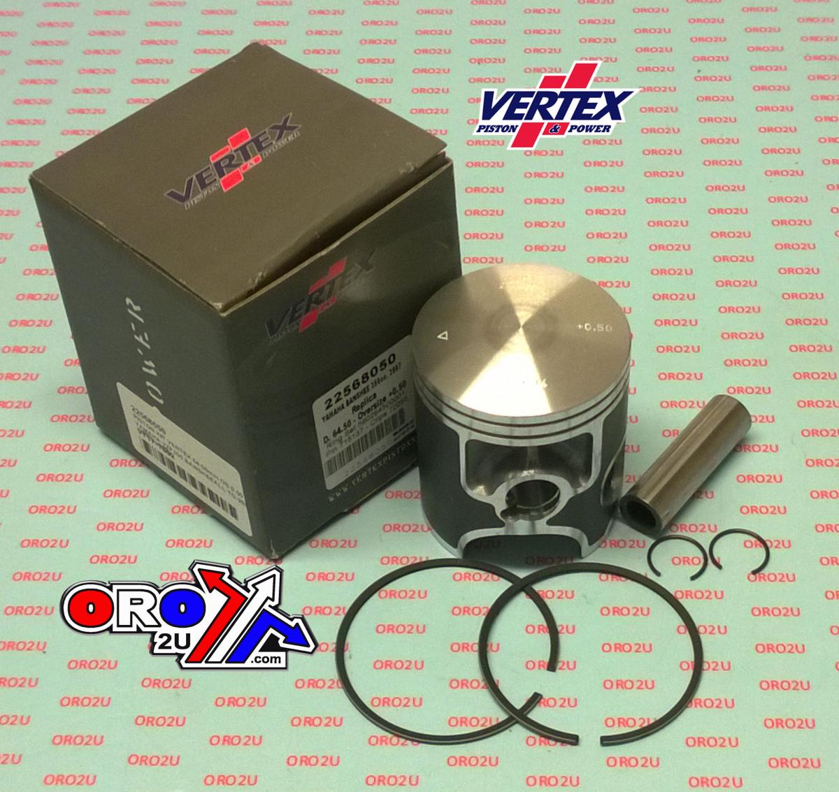 PISTON KIT VERTEX 64.00 YAMAHA YZF 350 ALL TO 2007, VERTEX 22568 BANSHEE