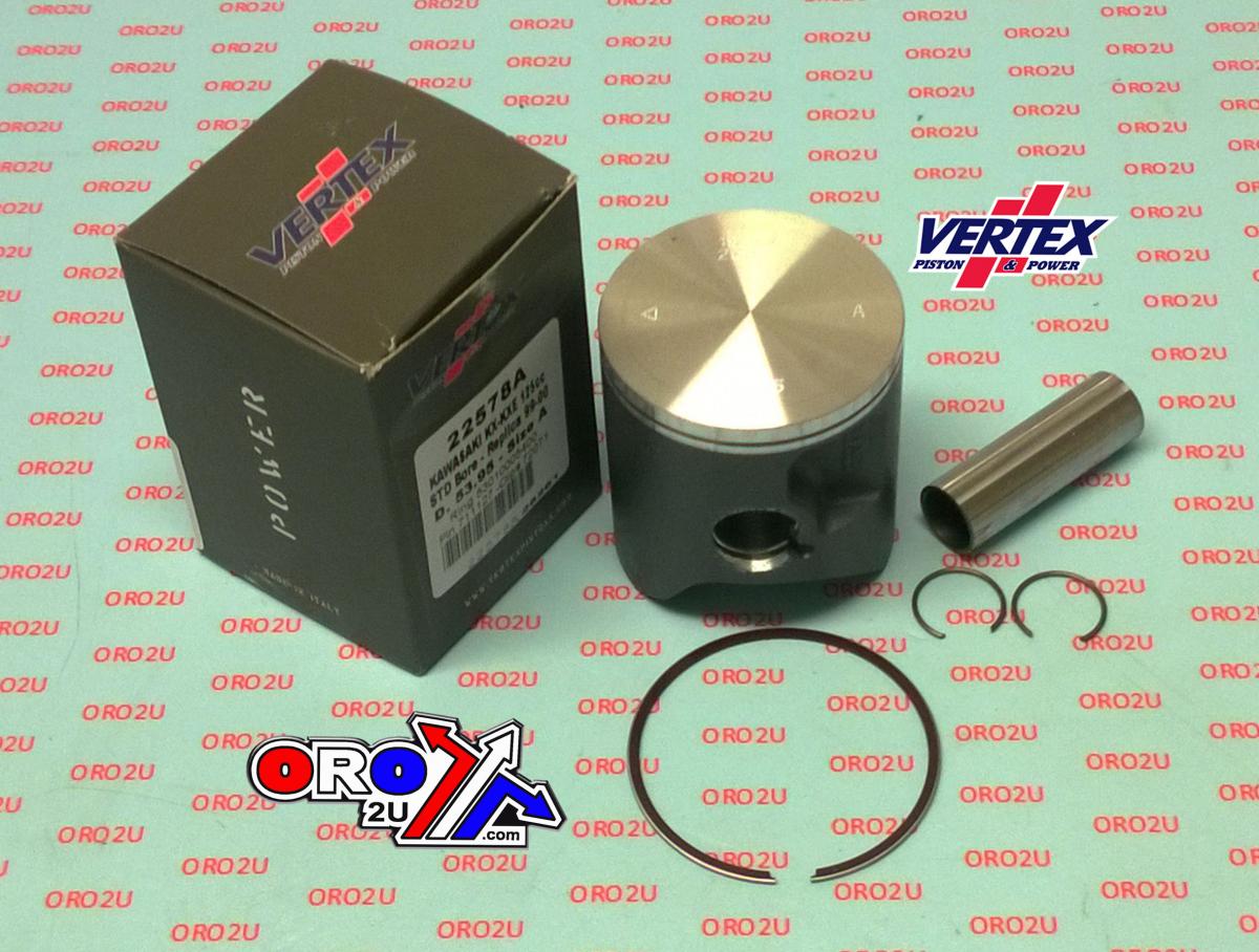 PISTON KIT VERTEX 54.0 D KAWASAKI KX/KXE 125 99-00, VERTEX 22578D