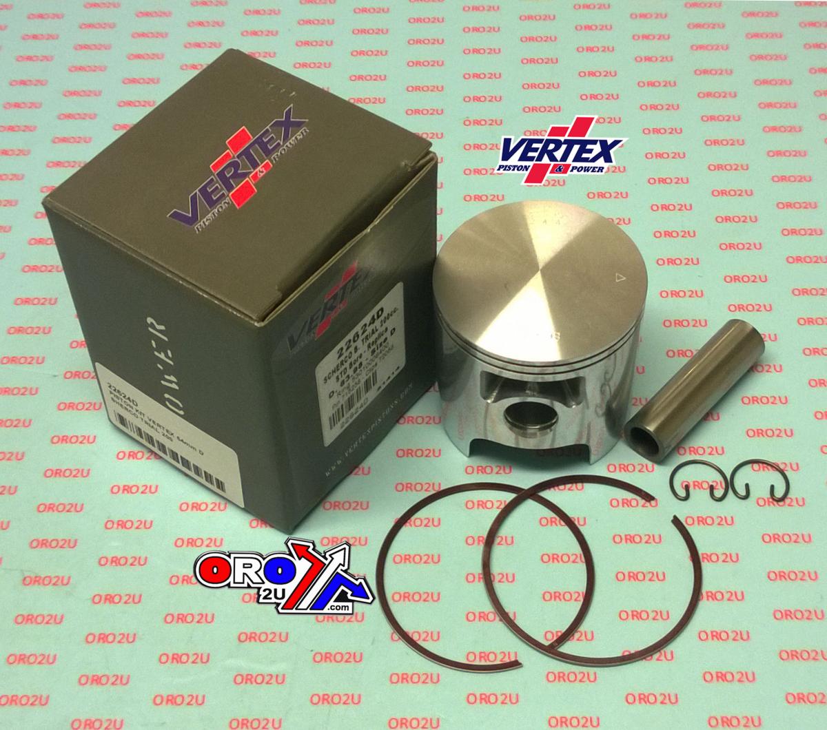 PISTON KIT VERTEX 64.0 B SHERCO TRIAL 200, VERTEX 22624B