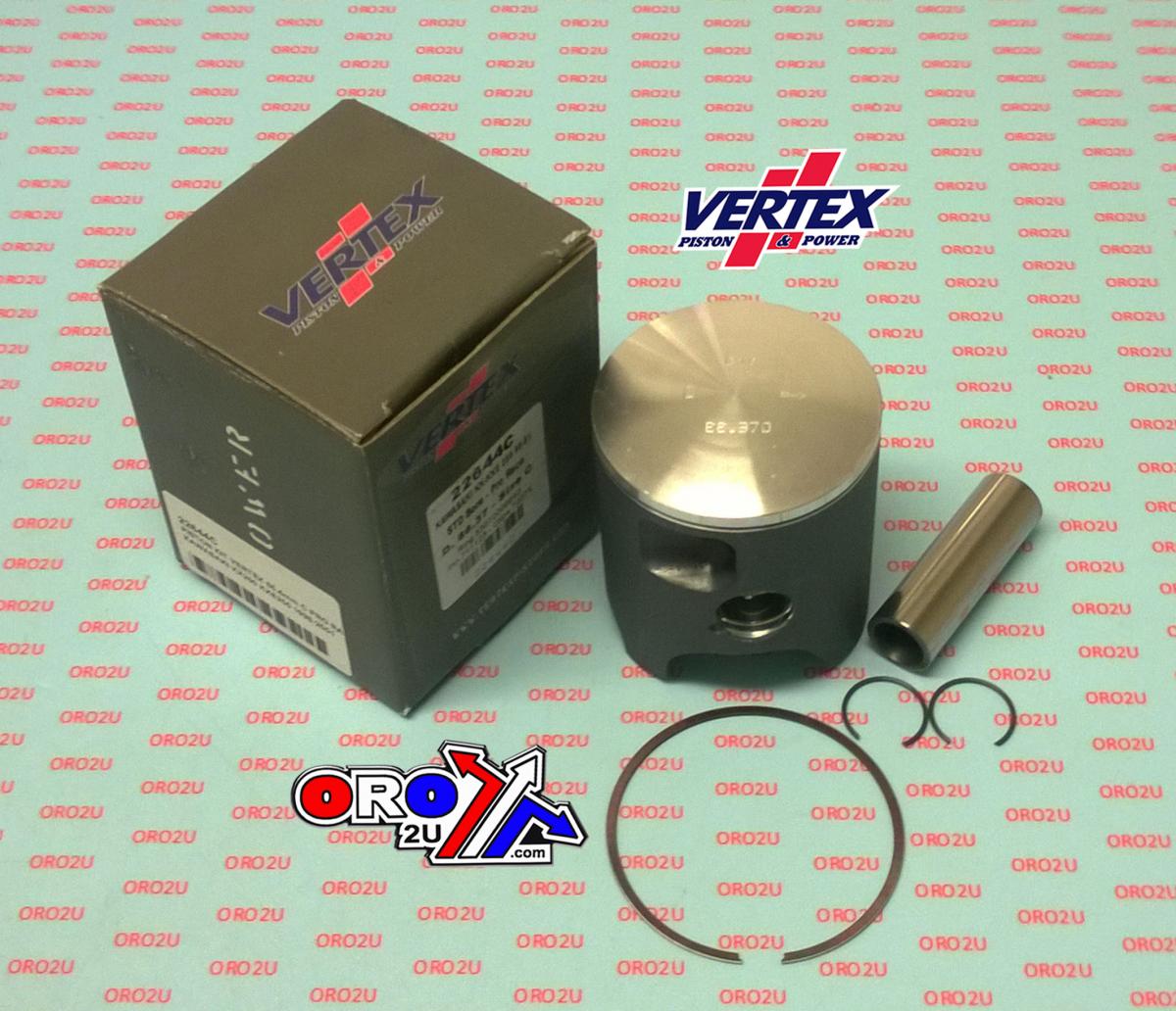 PISTON KIT VERTEX 66.4 D KAWASAKI KX/KXE 250 98-01 PRO RACE, VERTEX 22644D SINGLE RING