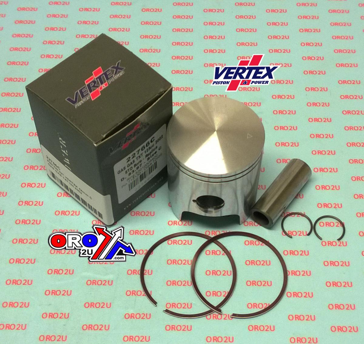 PISTON KIT VERTEX 54.0 D GAS GAS TXT 125 02-21, VERTEX 22766D