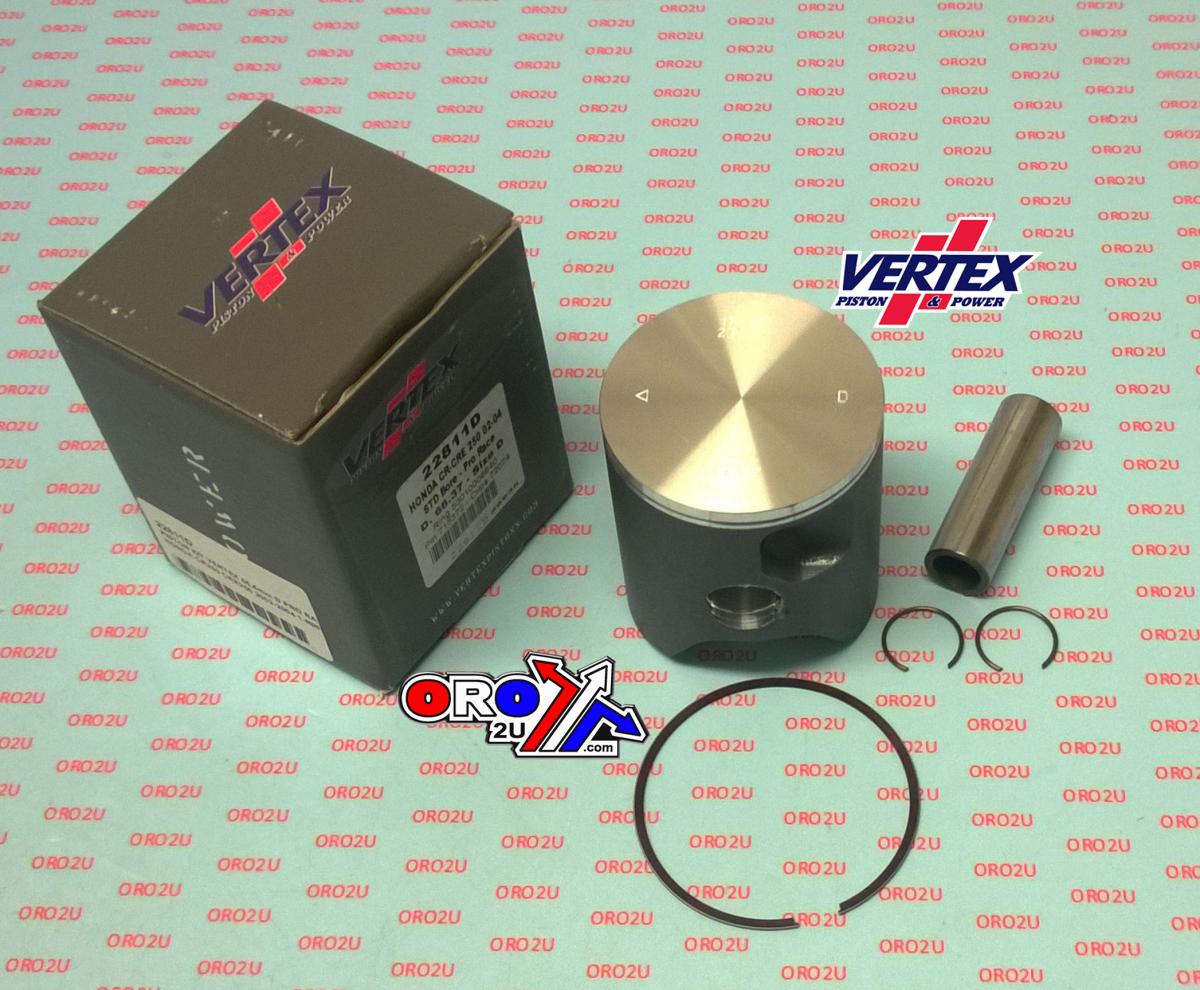 PISTON KIT VERTEX 66.4 B HONDA CR/CRE 250 02-04 PRO RACE, VERTEX 22811B SINGLE RING