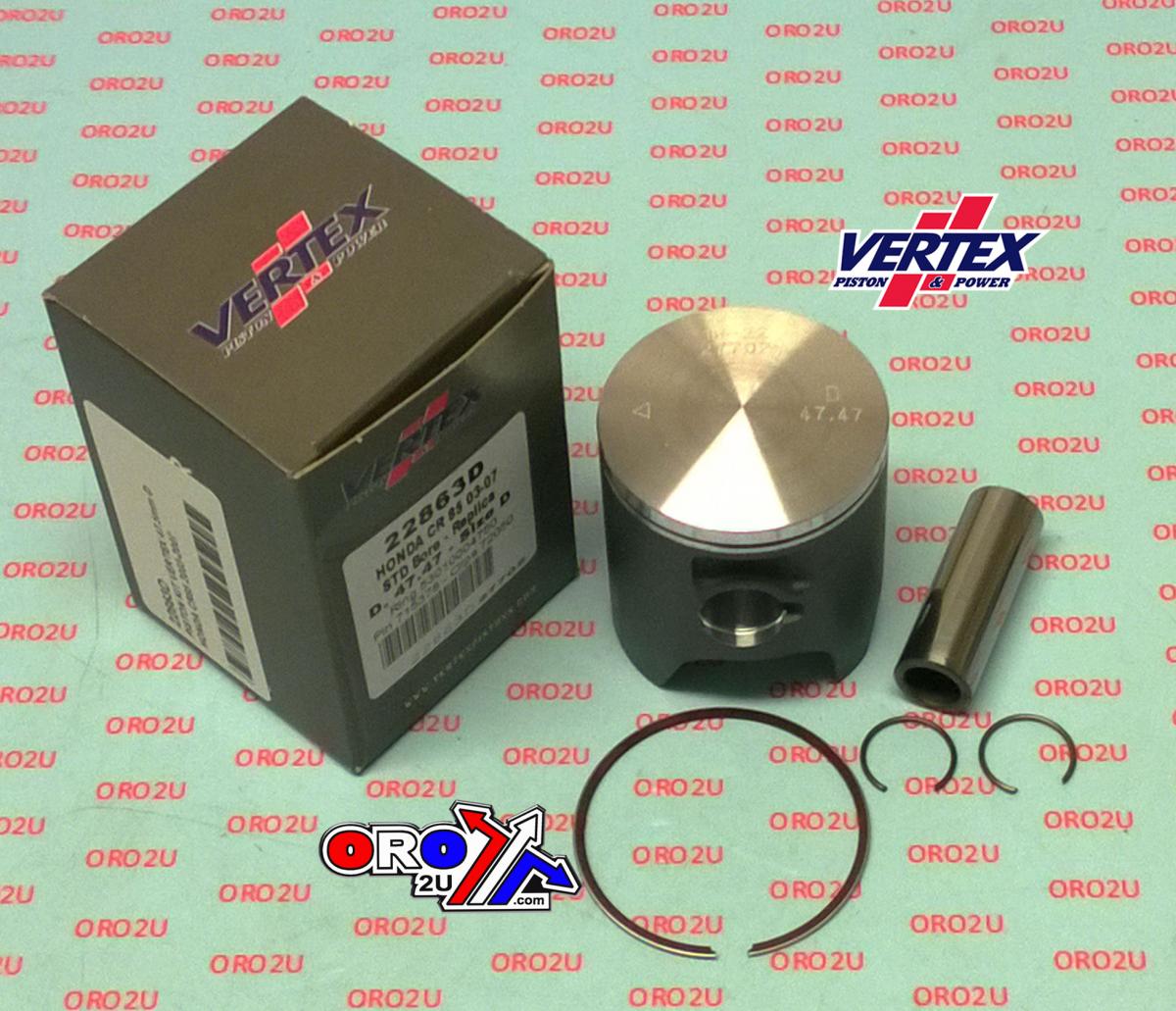 PISTON KIT VERTEX 47.5 B HONDA CR 85 03-07, VERTEX 228863B