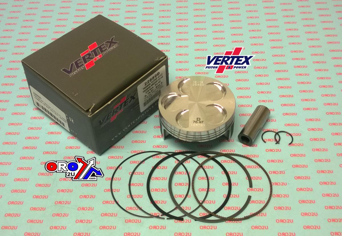 PISTON KIT VERTEX 77.0 B YAMAHA YZ/WR 250 01-14, VERTEX 22889B COMPR 13,5:1 FANTIC TF 20 ES