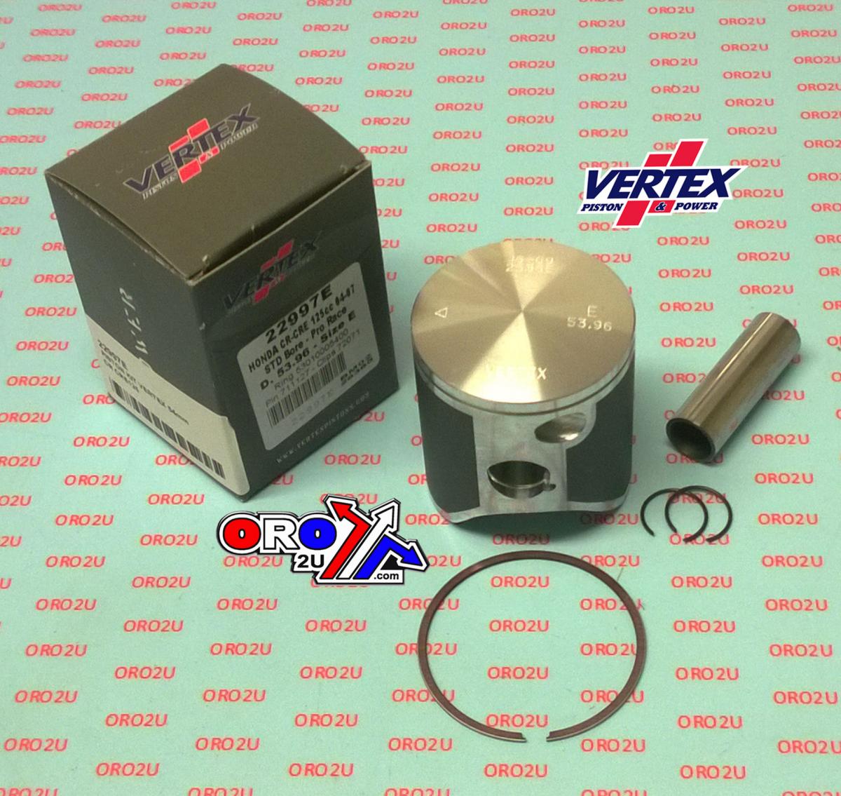 PISTON KIT VERTEX 54.0 A HONDA CR/CRE 125 04-07 PRO RACE, VERTEX 22997A