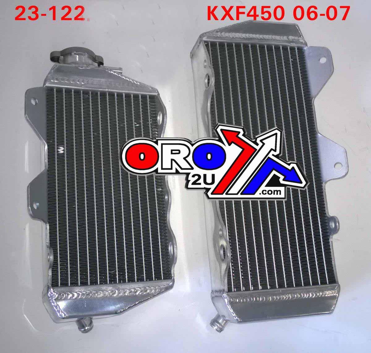 RADIATOR KXF450 06-07 SET OS, 39061-0052 39061-0151, 39061-0053 39061-0155, XD-10004