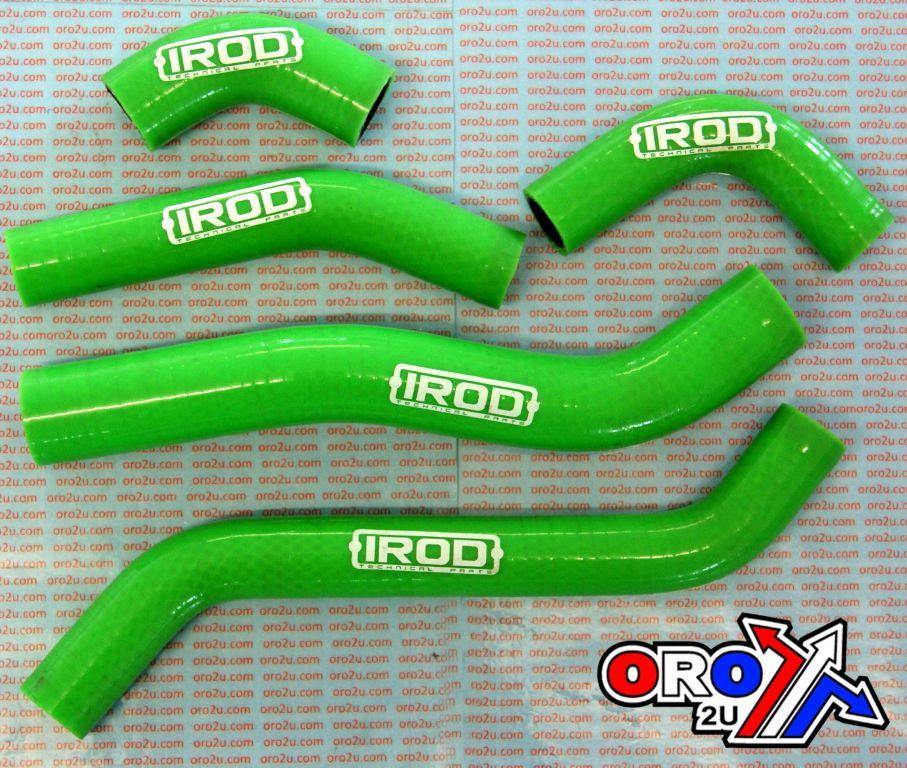 HOSE KIT/5 KX450F 06-08 GREEN, SILICONE RADIATORCOOLING, IROD 010023