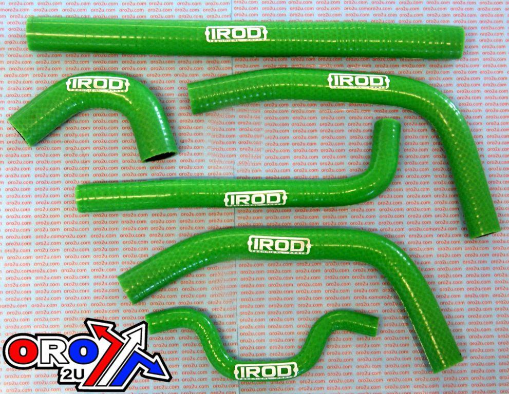 HOSE 09-16 KXF250 GREEN KIT/6, SILICONE RADIATORCOOLING, IROD 010022
