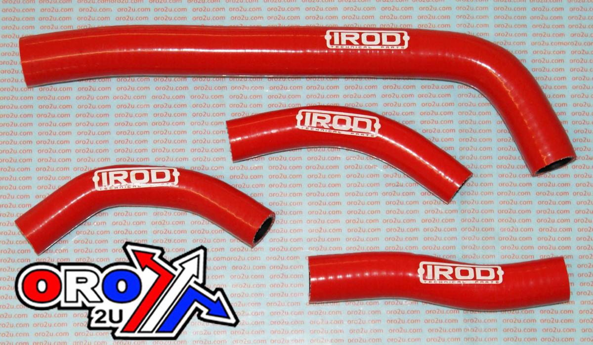 HOSE KIT/4 10-13 CRF250 RED, SILICONE RADIATOR HOSE KITS, 010006 IROD
