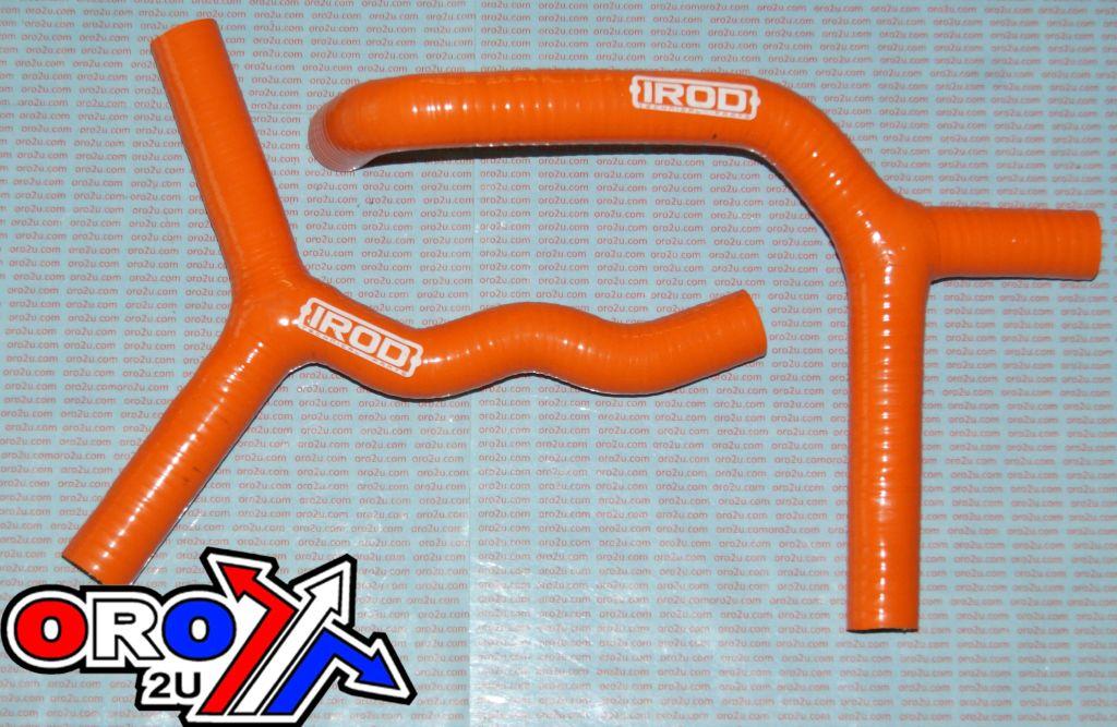 HOSE KIT/2 85 SX/105 03-12 KTM, SILICONE RADIATOR ORANGE, IROD 010036